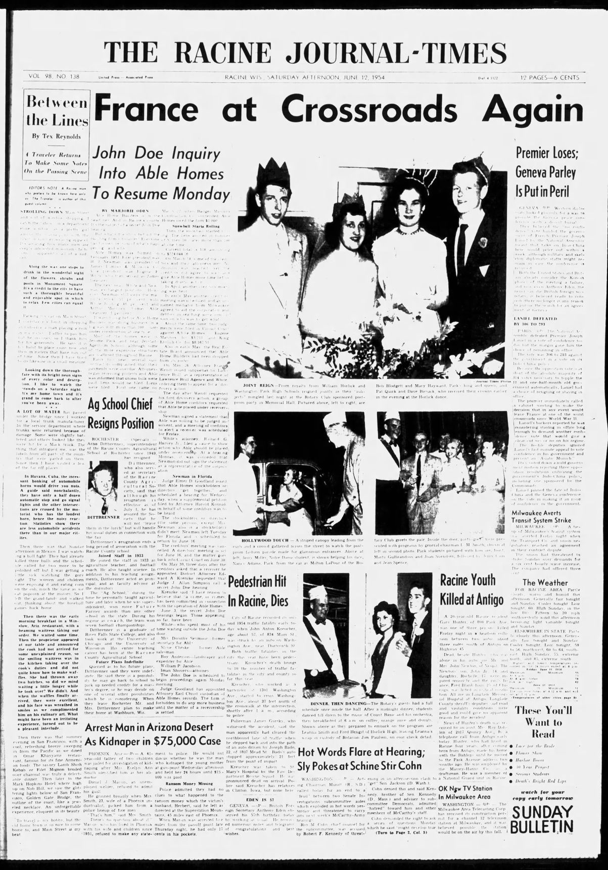 Rotary Post Prom 1954